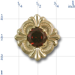 81020 Garnet Bracelet Slide 